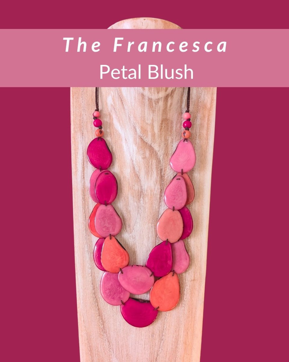 FRANCESCA — Botanical Artisan Necklace - The Happy Elephant - Tagua Jewellery