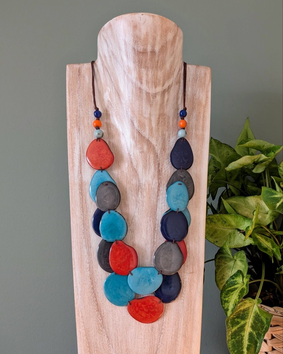 FRANCESCA — Handmade Tagua Statement Necklace - The Happy Elephant - Tagua Jewellery
