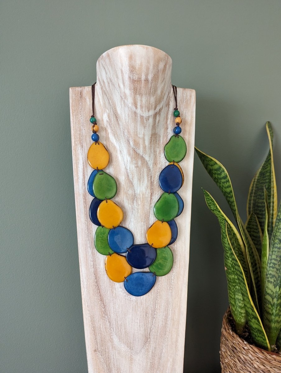 FRANCESCA — Handmade Tagua Statement Necklace - The Happy Elephant - Tagua Jewellery