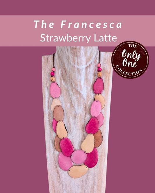 FRANCESCA — Handmade Tagua Statement Necklace — 'Only One' - The Happy Elephant - Tagua Jewellery