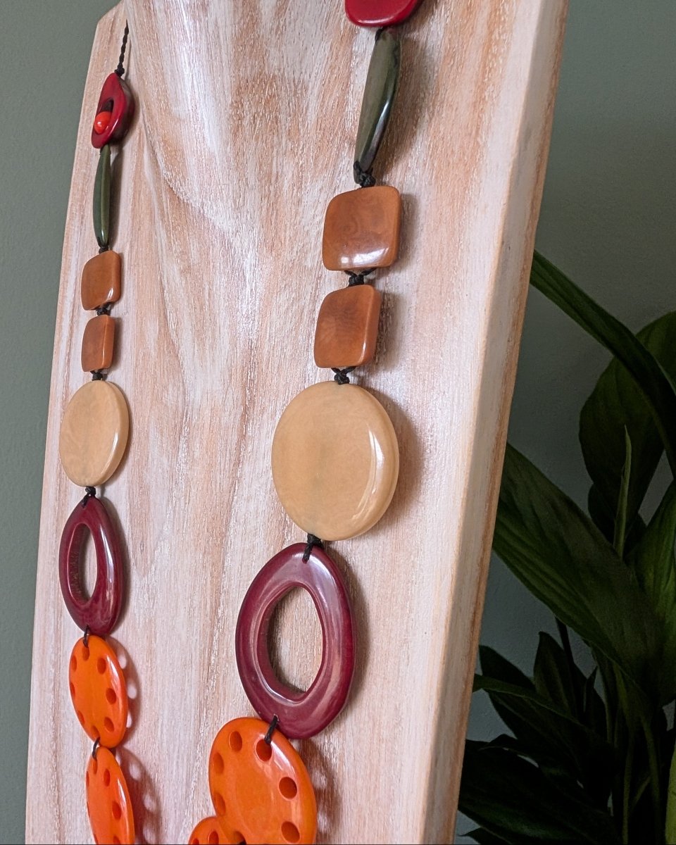 GABRIELLA — Handmade Tagua Statement Necklace — 'Only One' - The Happy Elephant - Tagua Jewellery