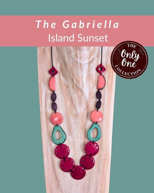 GABRIELLA — Handmade Tagua Statement Necklace — 'Only One' - The Happy Elephant - Tagua Jewellery