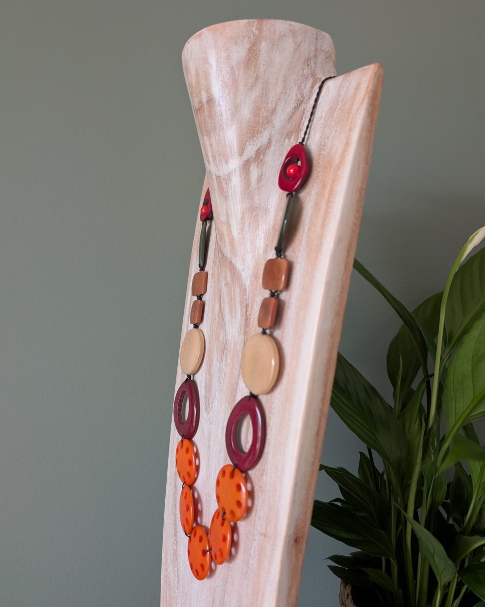 GABRIELLA — Handmade Tagua Statement Necklace — 'Only One' - The Happy Elephant - Tagua Jewellery