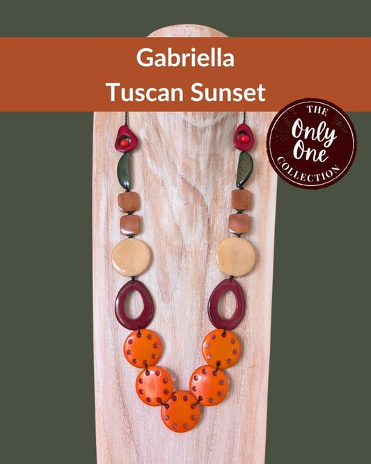 GABRIELLA — Handmade Tagua Statement Necklace — 'Only One' - The Happy Elephant - Tagua Jewellery