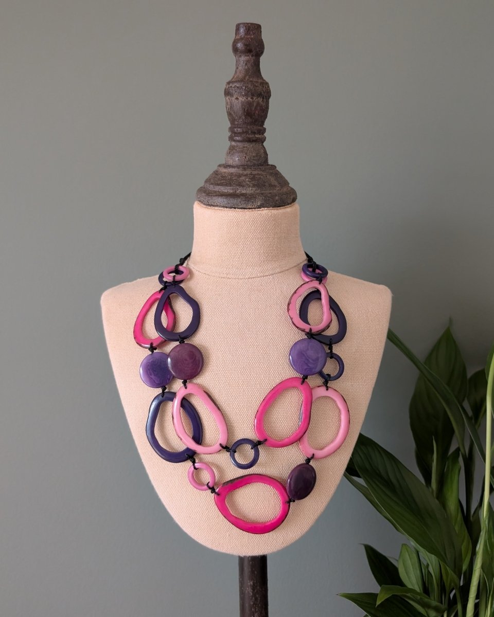 GALAPAGOS — Handmade Tagua Statement Necklace - The Happy Elephant - Tagua Jewellery