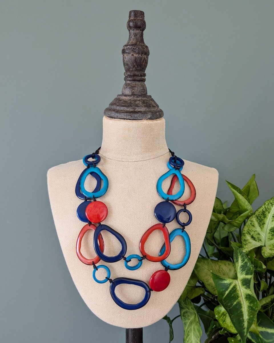 GALAPAGOS — Handmade Tagua Statement Necklace - The Happy Elephant - Tagua Jewellery