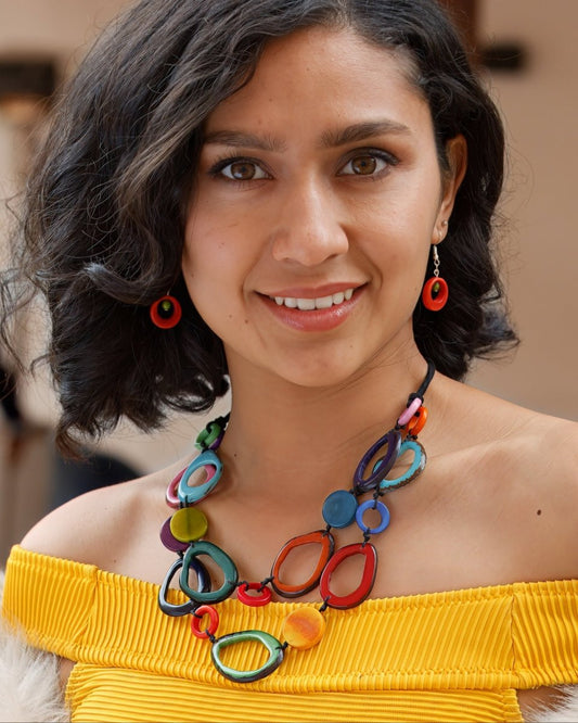 GALAPAGOS — Handmade Tagua Statement Necklace - The Happy Elephant - Tagua Jewellery