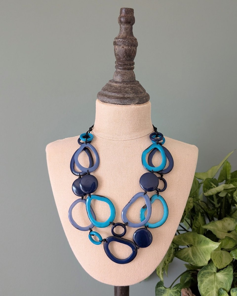 GALAPAGOS — Handmade Tagua Statement Necklace - The Happy Elephant - Tagua Jewellery