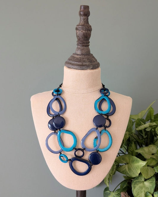 GALAPAGOS — Handmade Tagua Statement Necklace - The Happy Elephant - Tagua Jewellery