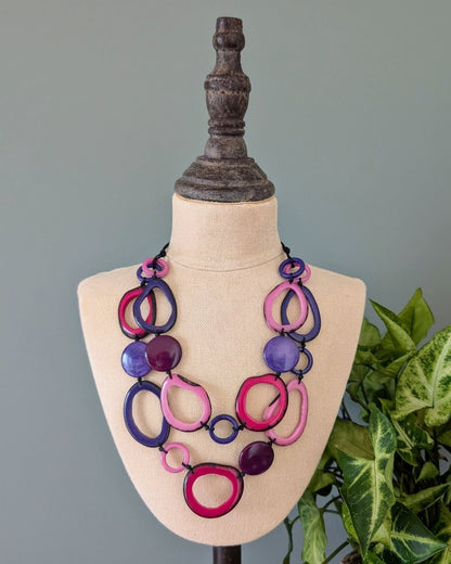 GALAPAGOS — Handmade Tagua Statement Necklace - The Happy Elephant - Tagua Jewellery