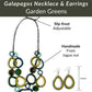 GALAPAGOS SET — Handmade Necklace & Earrings - The Happy Elephant - Tagua Jewellery