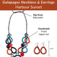 GALAPAGOS SET — Handmade Necklace & Earrings - The Happy Elephant - Tagua Jewellery