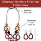 GALAPAGOS SET — Necklace & Earrings - The Happy Elephant - Tagua Jewellery