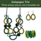 GALAPAGOS SET — Necklace, Earrings & Bracelet - The Happy Elephant - Tagua Jewellery