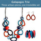 GALAPAGOS SET — Necklace, Earrings & Bracelet - The Happy Elephant - Tagua Jewellery