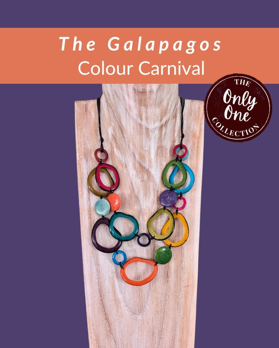 GALAPAGOS · Tagua Necklace · 'Only One' - The Happy Elephant - Tagua Jewellery