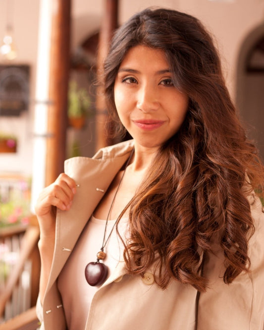 HEART OF THE AMAZON — Handmade Seed Pendant Necklace - The Happy Elephant - Tagua Jewellery