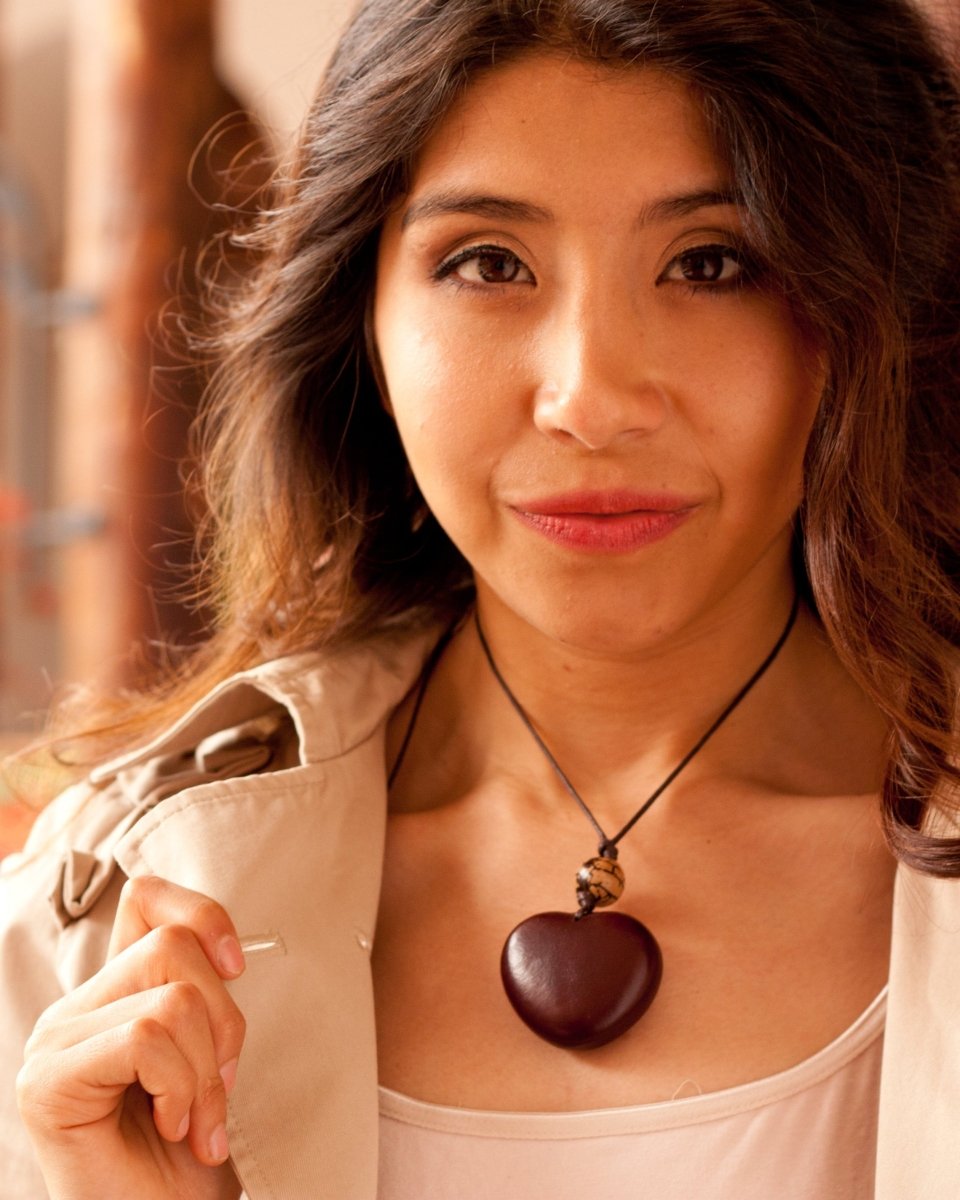 HEART OF THE AMAZON — Handmade Seed Pendant Necklace - The Happy Elephant - Tagua Jewellery