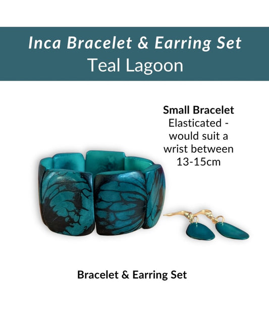 INCA — Handmade Tagua Bracelet & Earring Set - The Happy Elephant - Tagua Jewellery