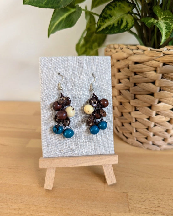 ISABELA — Handmade Acai Seed & Coconut Shell Earrings - The Happy Elephant - Tagua Jewellery