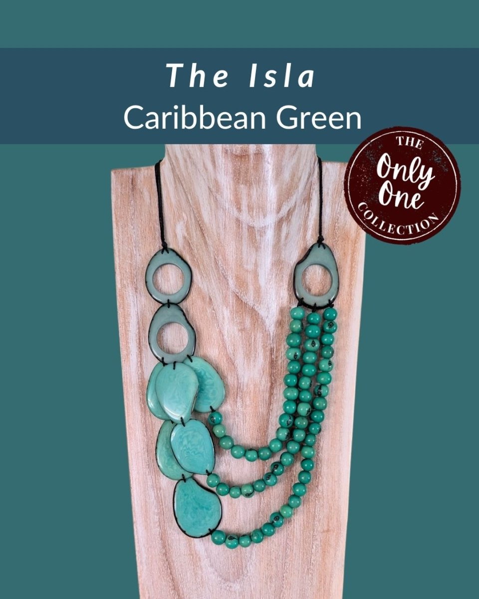 ISLA — Handmade Tagua Statement Necklace — 'Only One' - The Happy Elephant - Tagua Jewellery