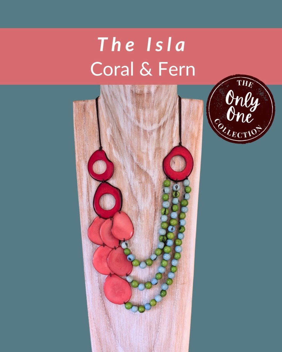 ISLA · Tagua Necklace · 'Only One' - The Happy Elephant - Tagua Jewellery
