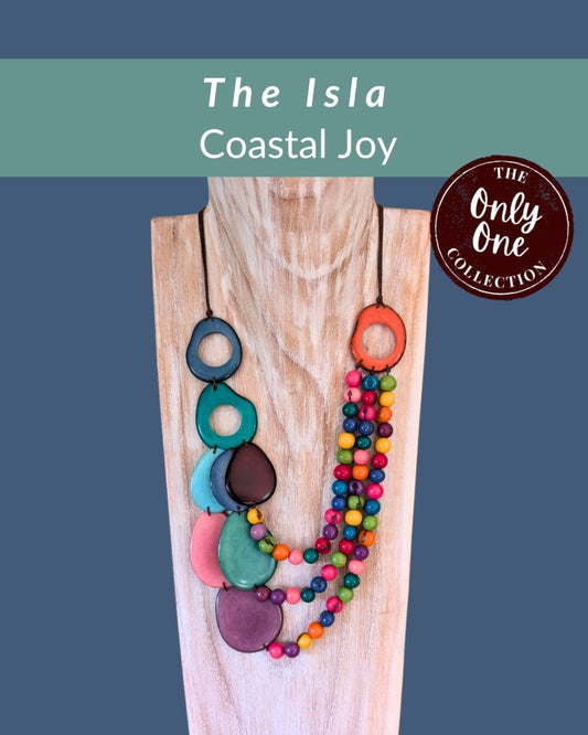 ISLA · Tagua Necklace · 'Only One' - The Happy Elephant - Tagua Jewellery