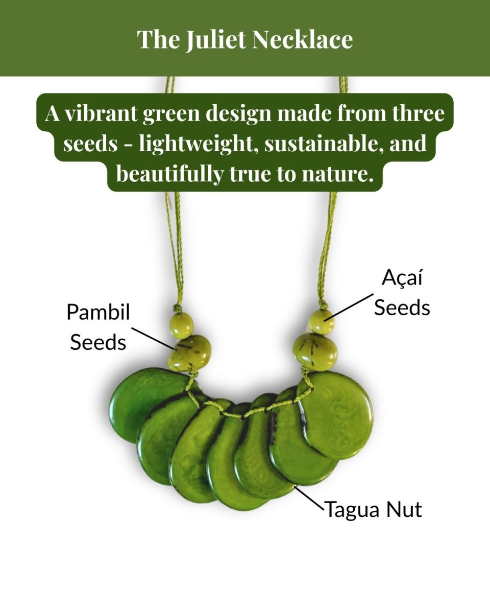 JULIET JEWELLERY SET — Handmade Tagua Statement Set - The Happy Elephant - Tagua Jewellery