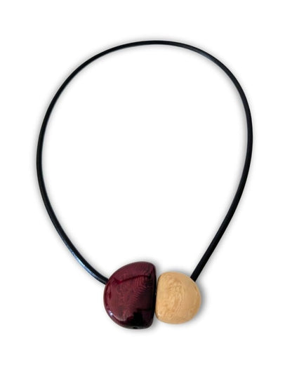 KISS — Handmade Tagua Statement Magnetic Necklace - The Happy Elephant - Tagua Jewellery