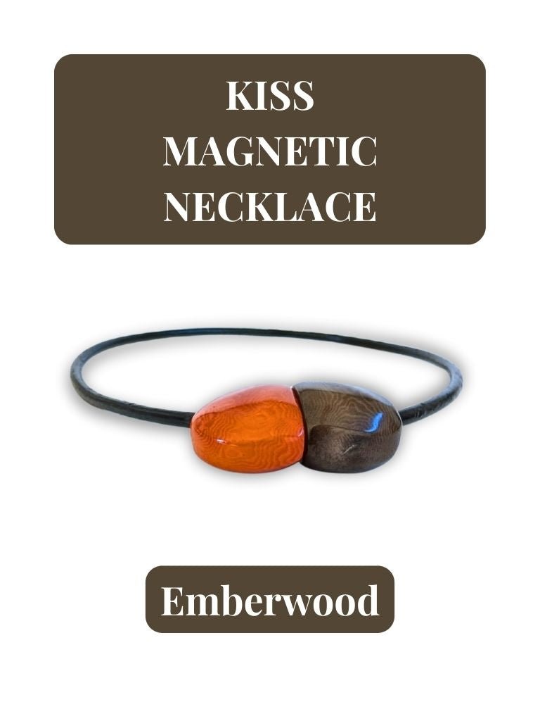 KISS — Handmade Tagua Statement Magnetic Necklace — 'Only One' - The Happy Elephant - Tagua Jewellery