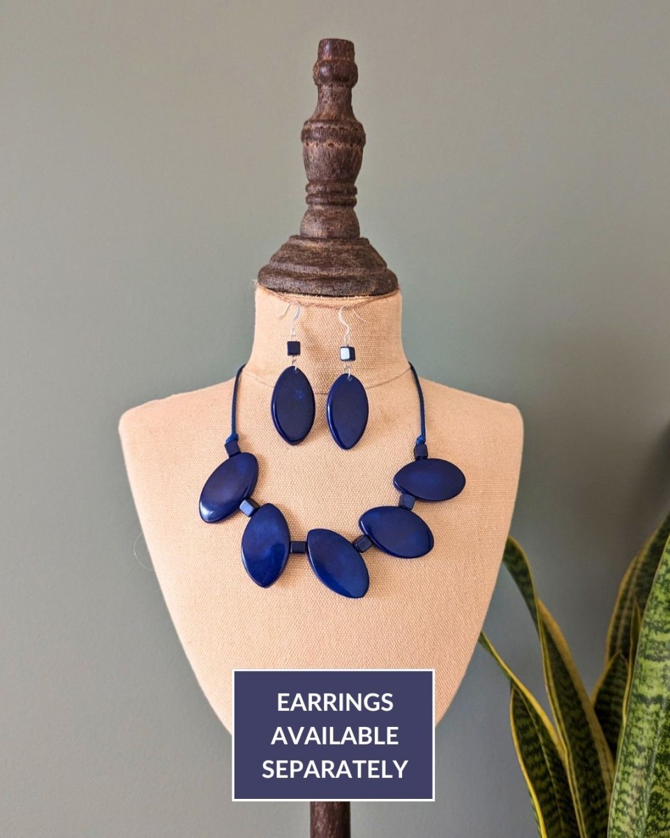 LEAF — Handmade Tagua Statement Necklace - The Happy Elephant - Tagua Jewellery