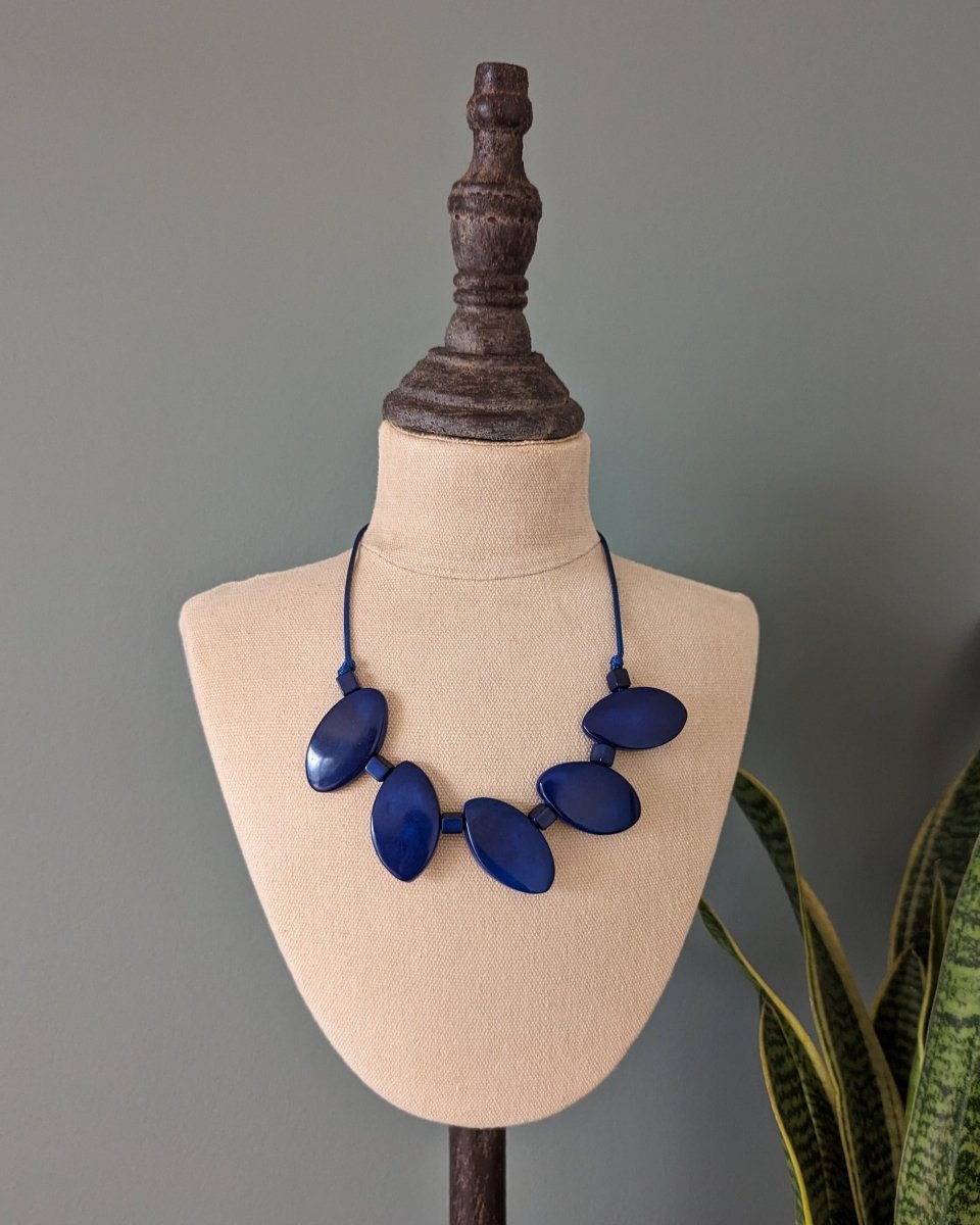 LEAF — Handmade Tagua Statement Necklace - The Happy Elephant - Tagua Jewellery