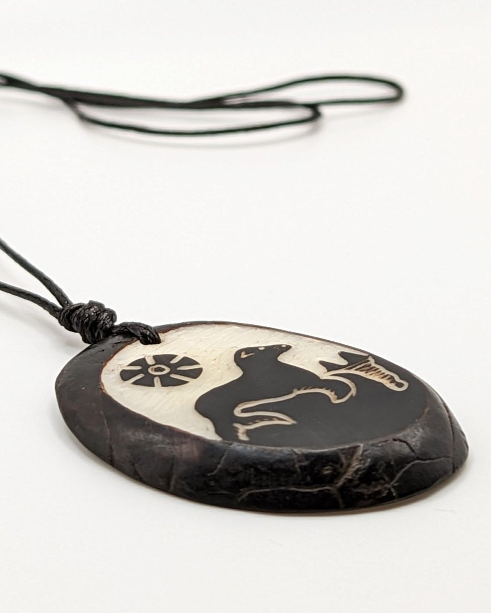 Life Tagua Nut Pendant Necklace - The Happy Elephant - Tagua Jewellery