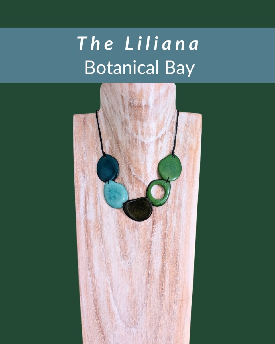 LILIANA — Botanical Artisan Necklace - The Happy Elephant - Tagua Jewellery