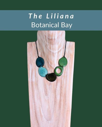 LILIANA — Botanical Artisan Necklace - The Happy Elephant - Tagua Jewellery