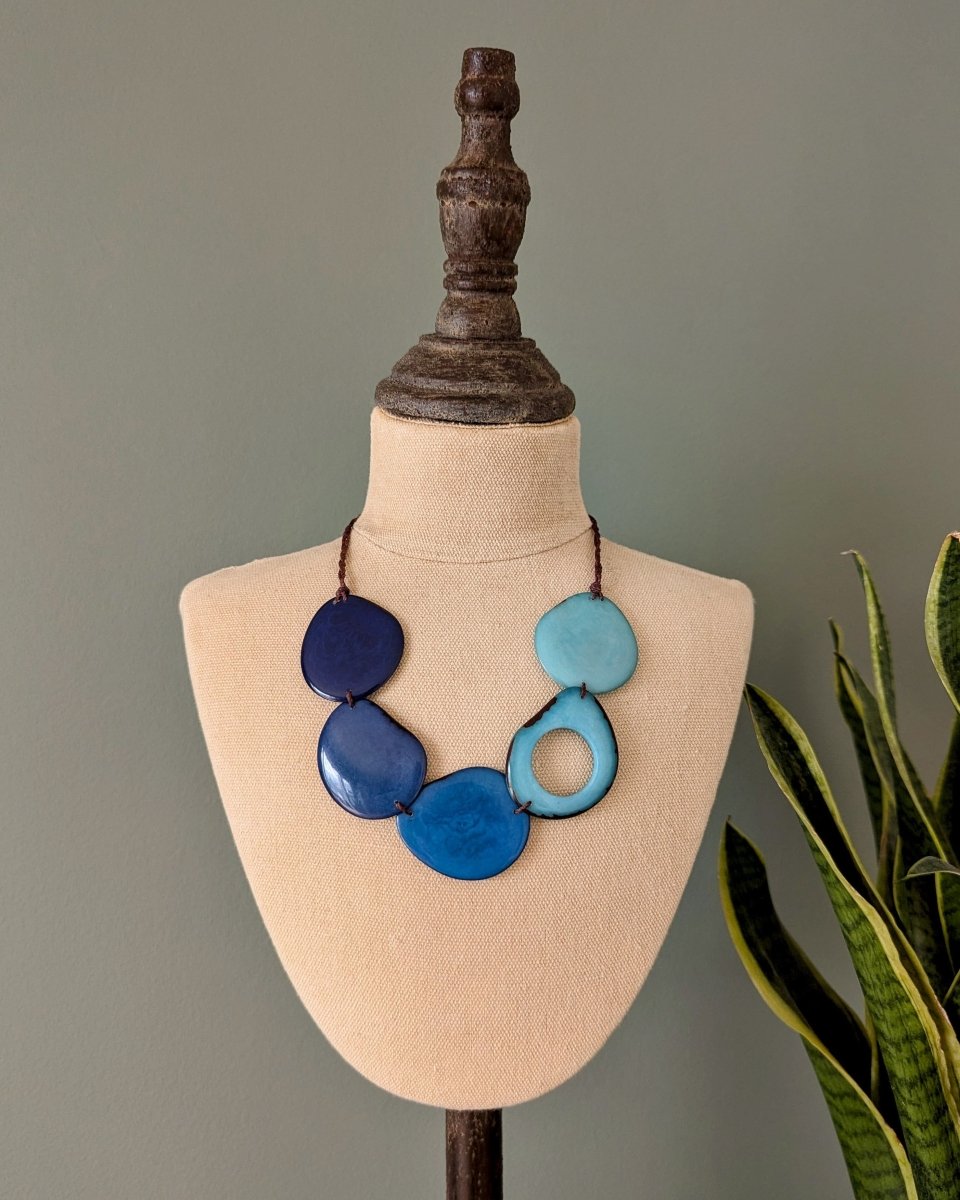 LILIANA — Handmade Tagua Statement Necklace - The Happy Elephant - Tagua Jewellery