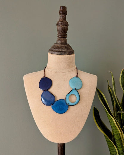 LILIANA — Handmade Tagua Statement Necklace - The Happy Elephant - Tagua Jewellery