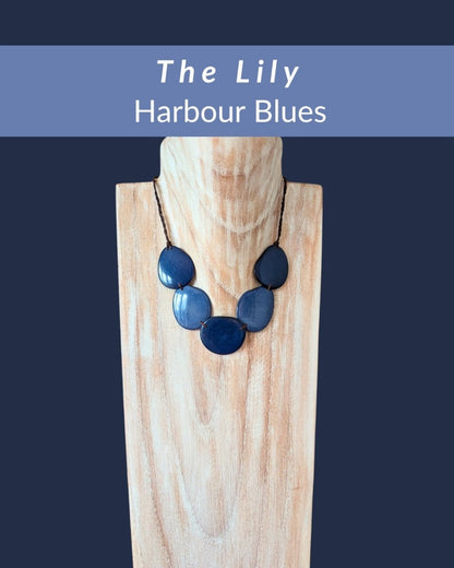 LILY — Botanical Artisan Necklace - The Happy Elephant - Tagua Jewellery