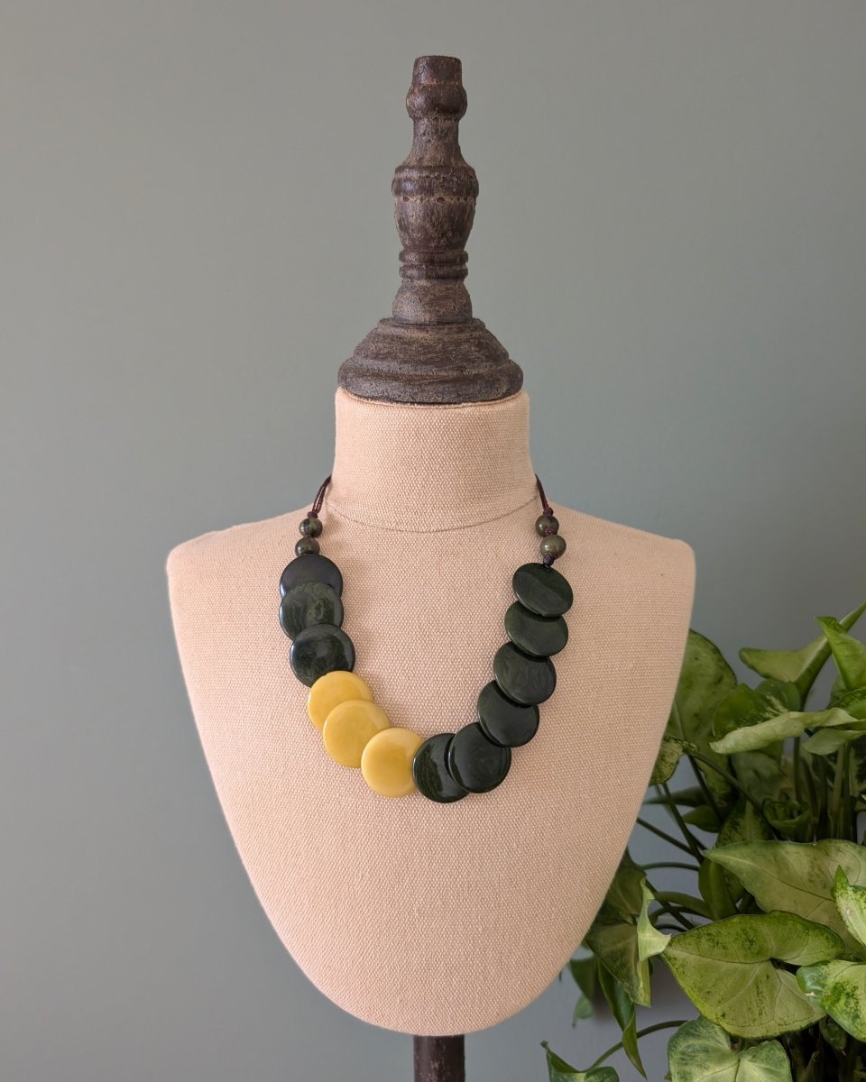 LITTLE SMARTIES — Handmade Tagua Statement Necklace - The Happy Elephant - Tagua Jewellery