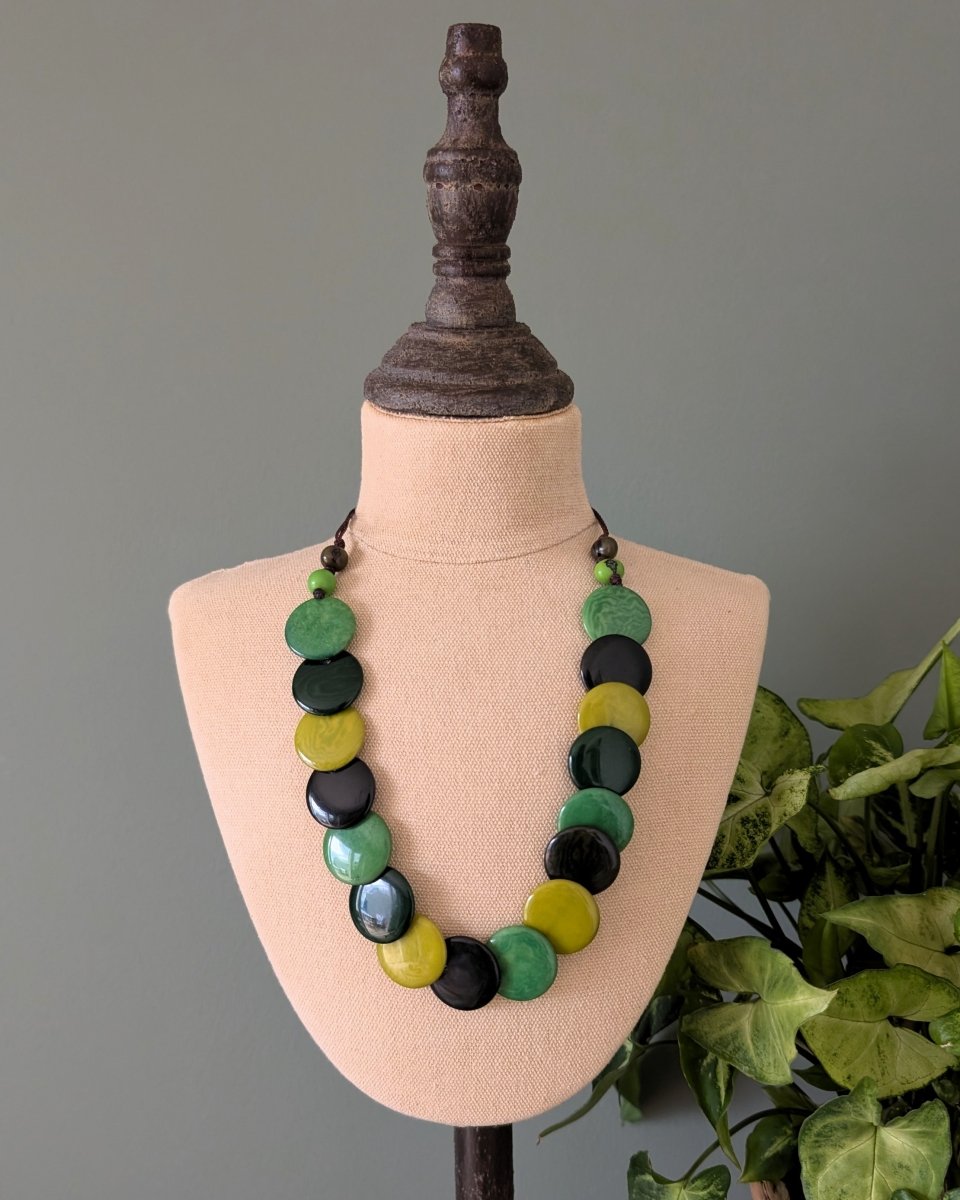 LITTLE SMARTIES — Handmade Tagua Statement Necklace - The Happy Elephant - Tagua Jewellery