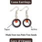 LUNA — Handmade Tagua Earrings - The Happy Elephant - Tagua Jewellery