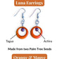 LUNA — Handmade Tagua Earrings - The Happy Elephant - Tagua Jewellery