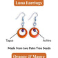 LUNA — Handmade Tagua Earrings - The Happy Elephant - Tagua Jewellery