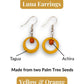 LUNA — Handmade Tagua Earrings - The Happy Elephant - Tagua Jewellery