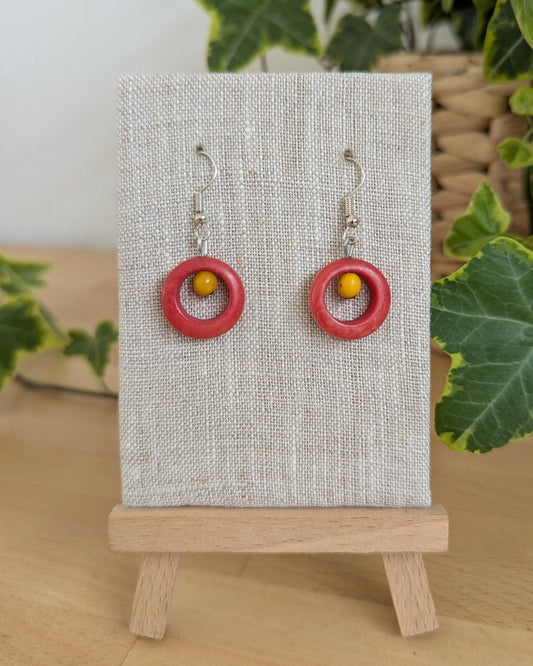 LUNA — Handmade Tagua Earrings - The Happy Elephant - Tagua Jewellery