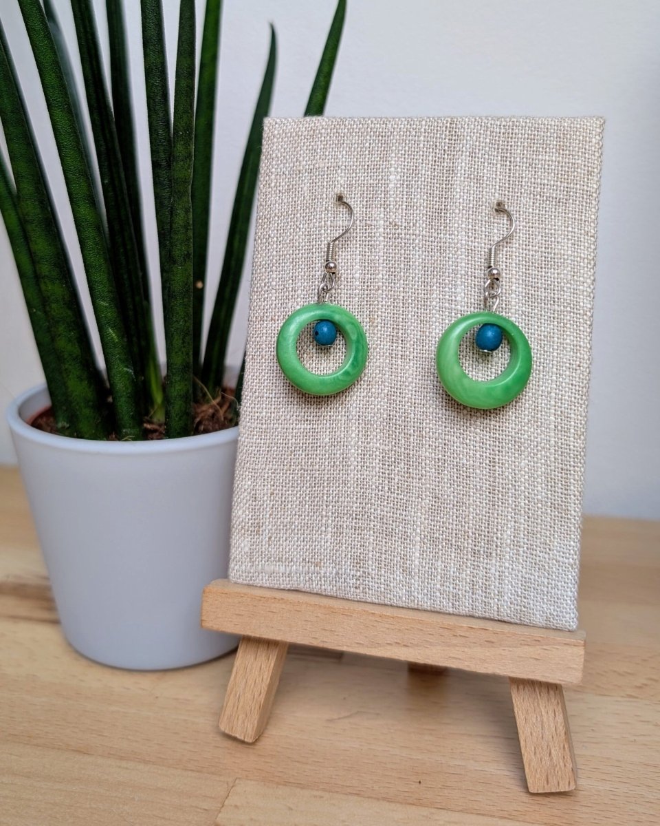 LUNA — Handmade Tagua Earrings - The Happy Elephant - Tagua Jewellery