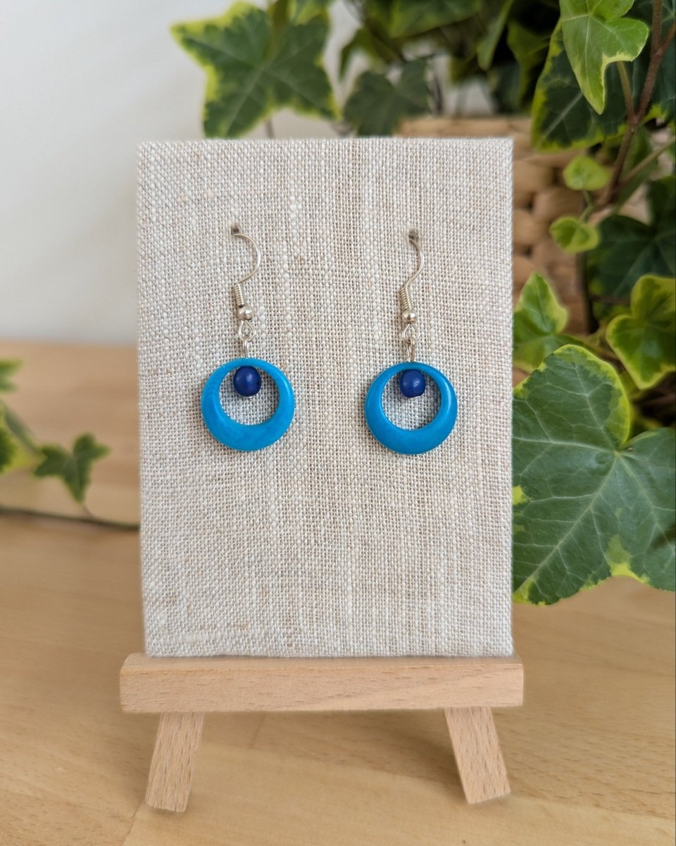 LUNA — Handmade Tagua Earrings - The Happy Elephant - Tagua Jewellery