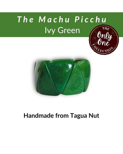 MACHU PICCHU · Handmade Tagua Bracelet · 'Only One' - The Happy Elephant - Tagua Jewellery
