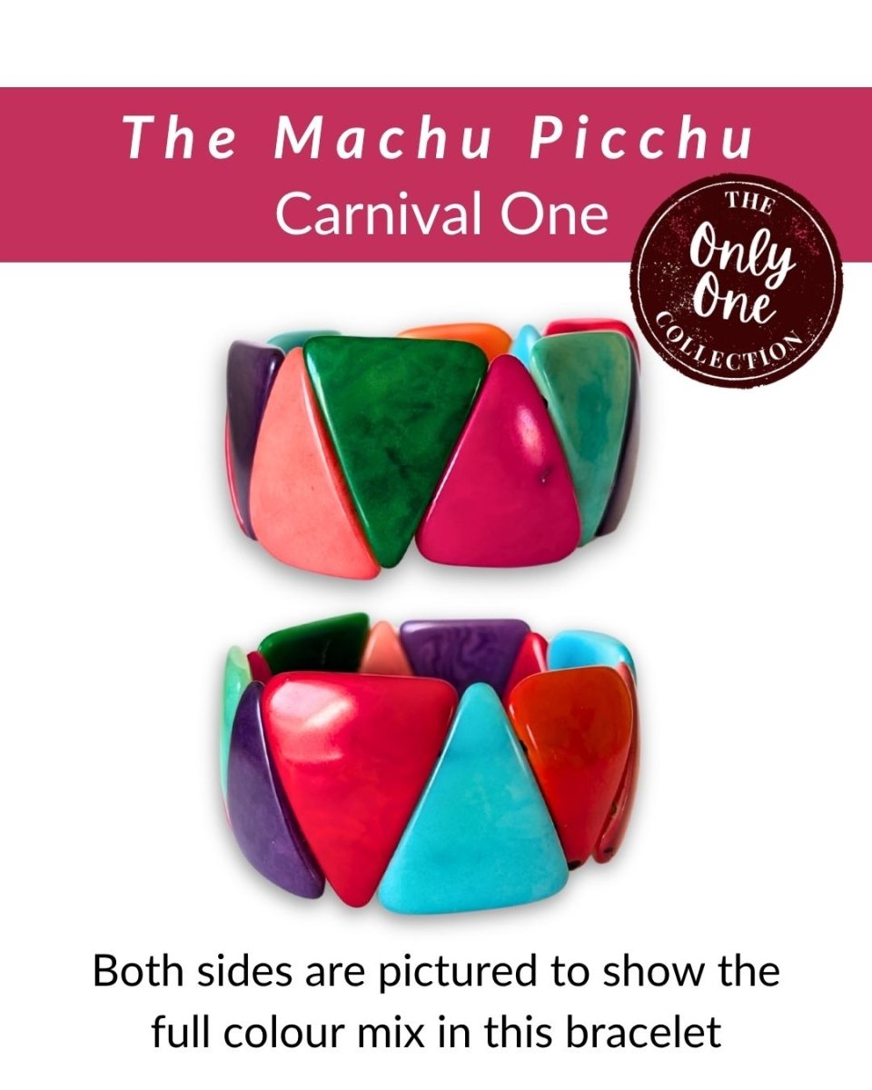 MACHU PICCHU — Handmade Tagua Bracelet — 'Only One' - The Happy Elephant - Tagua Jewellery
