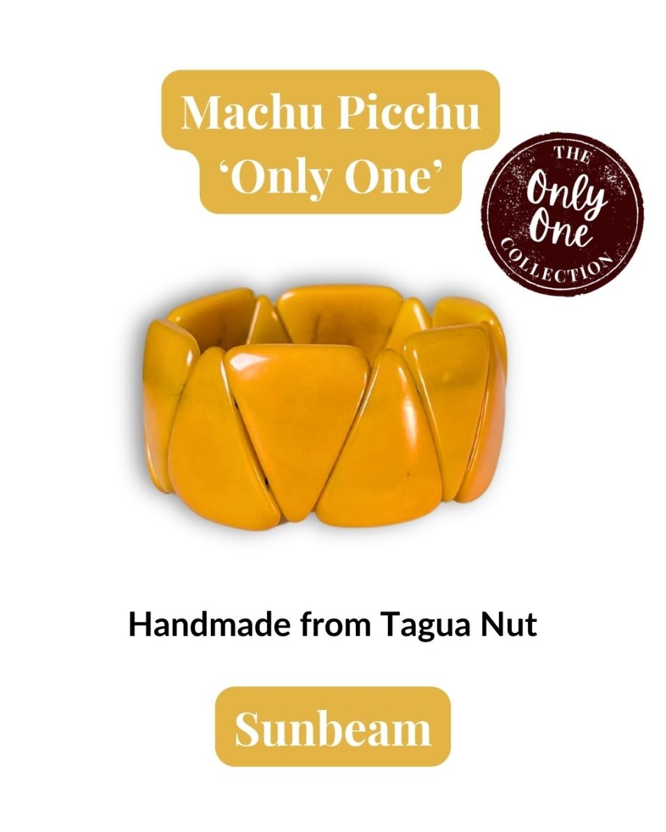 MACHU PICCHU — Handmade Tagua Bracelet — 'Only One' - The Happy Elephant - Tagua Jewellery